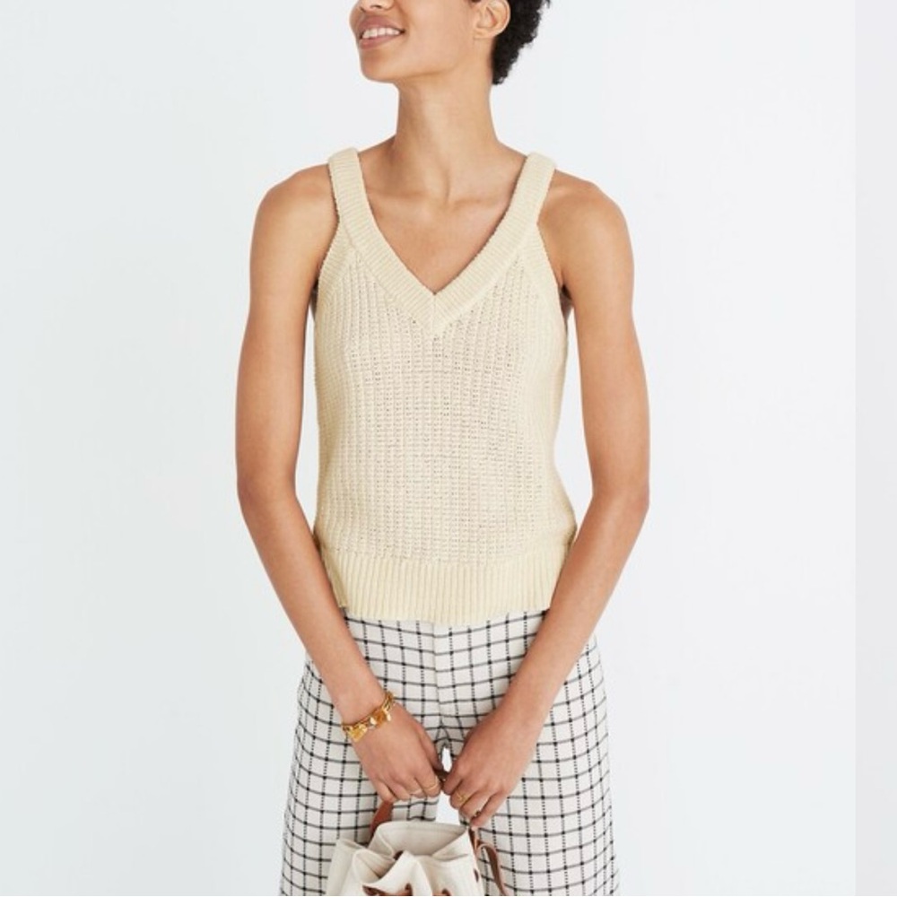 Madewell Stockton Knit Sweater Tank Top